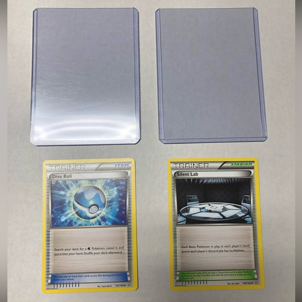 Two Pokémon cards